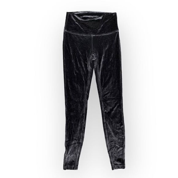 Lululemon,Wunder Lounge High Rise Leggings, Size 6 Black Velvet,Full Length - Picture 1 of 3